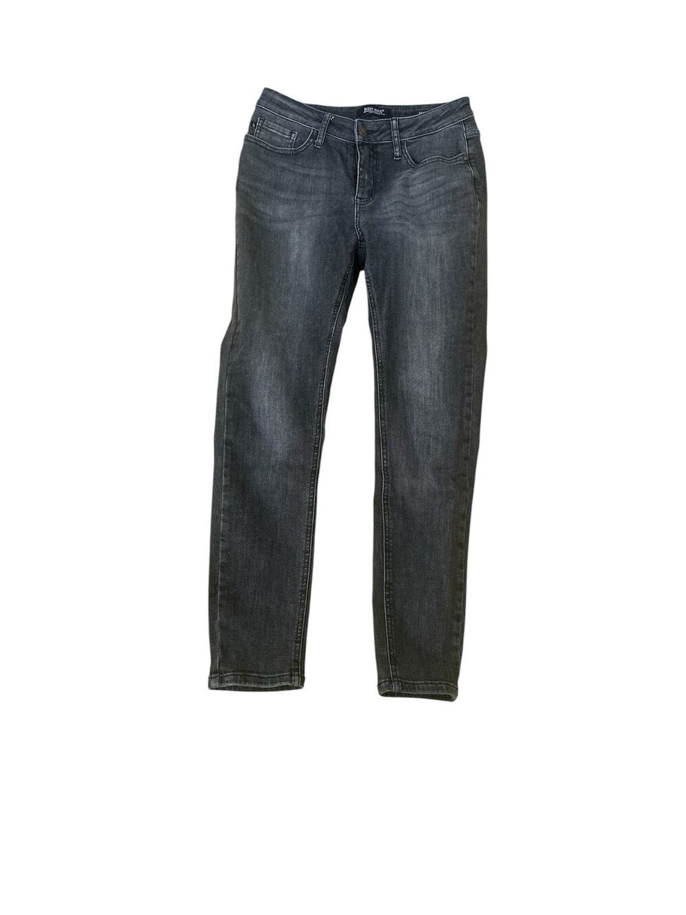 Judy Blue Jeans Womens 9/29 Skinny Fit Distressed Faded Black